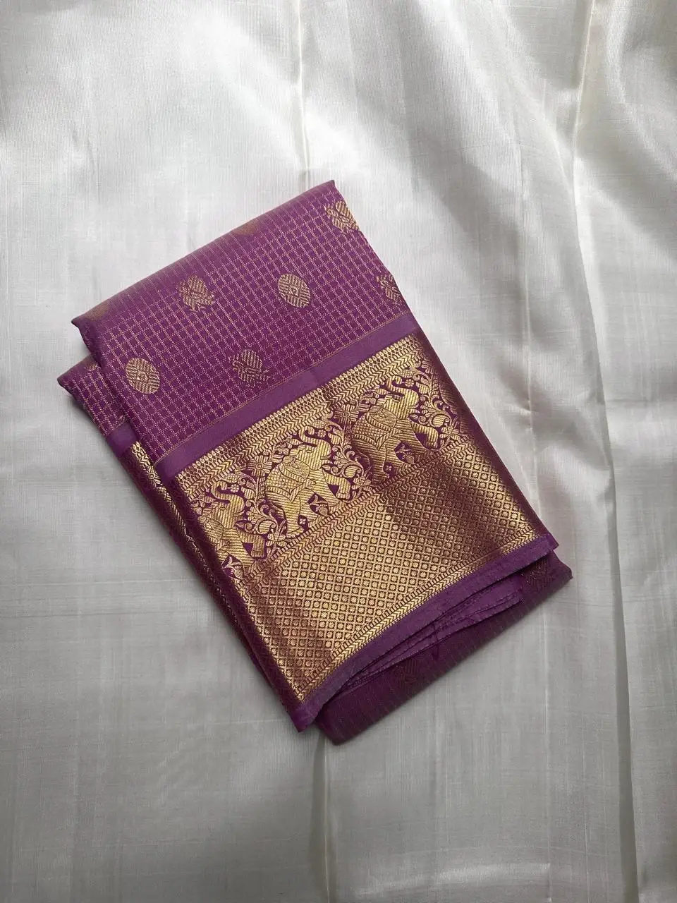 Deep Purple Kanchi Light Weight Silk Saree